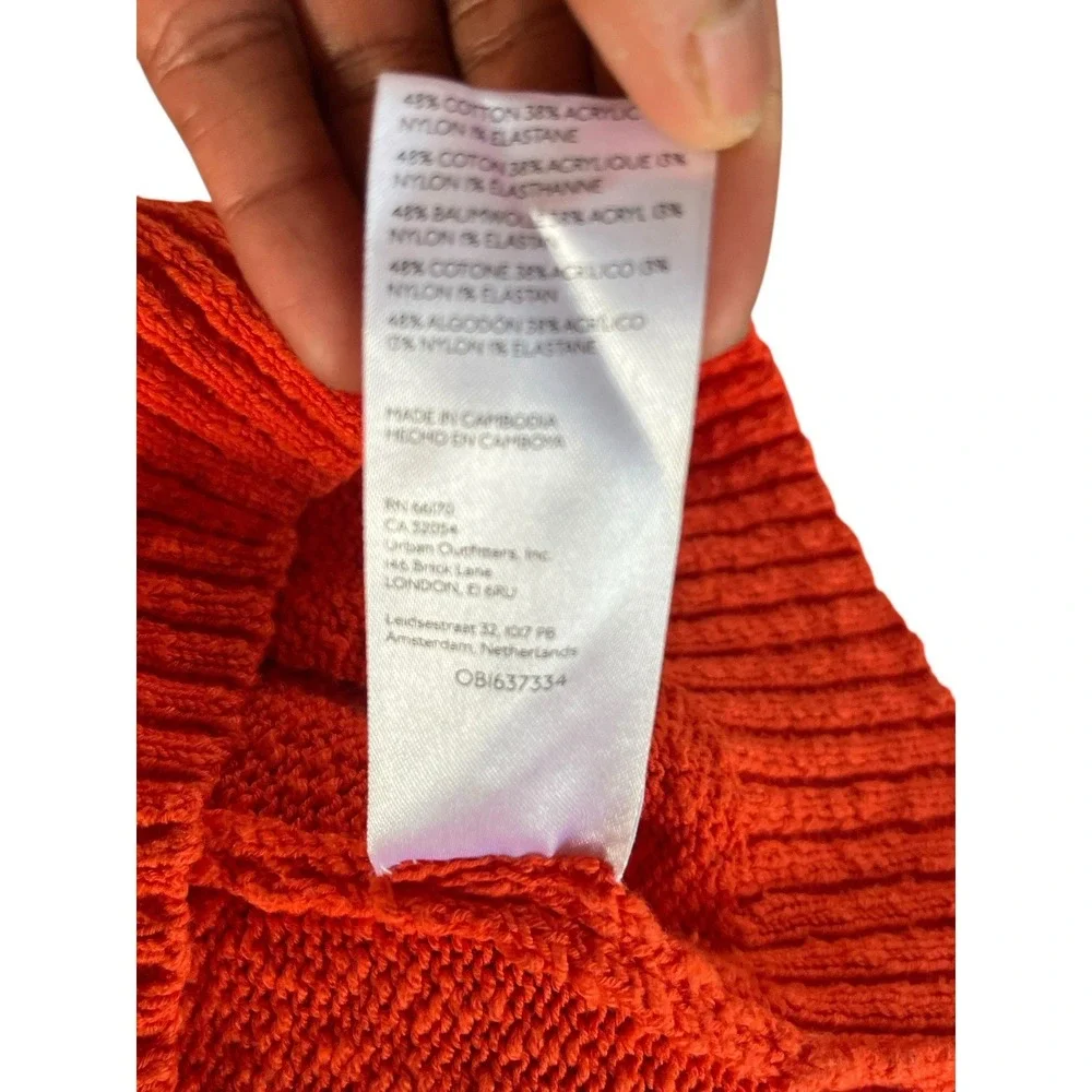 Anthropologie x‎ MAEVE V-neck Polo Sweater Large Preppy Boho - Picture 7 of 8